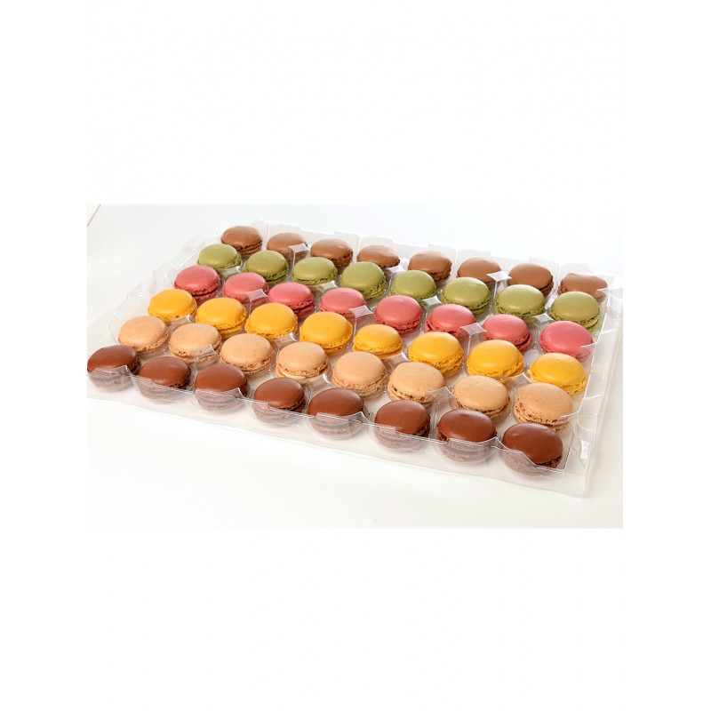 48 Mini macarons assortis