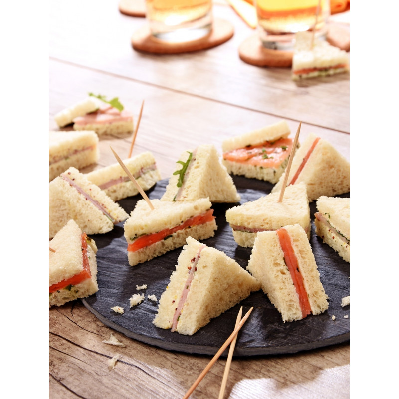 Duo de 24 Mini Clubs sandwichs, livrés par Burgard pour l'Apéritif