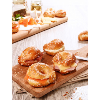 20 Mini Bagels Bretzel traiteur Burgard