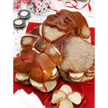 Pain surprise Père Noël 110 toasts apéritif noël