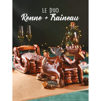 Le Duo Renne + Traineau 120...